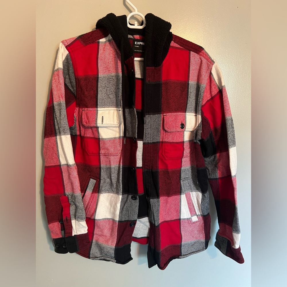 Express Flannel Hoodie